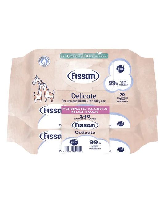 FISSAN BABY SALVIETTINE DELICATE 2X70 = 140 SALVIETTE DELICATE