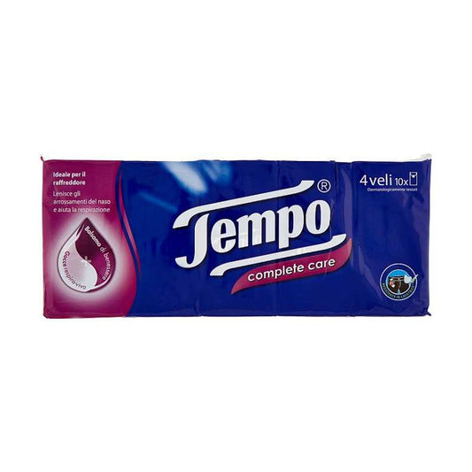 TEMPO FAZZOLETTI COMPLETE CARE 4 VELI X10