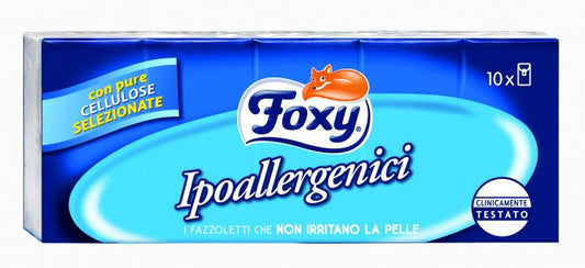 FOXY FAZZOLETTI IPOALLERGENICI X10