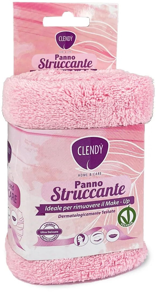 CLENDY PANNO STRUCCANTE IDEALE PER RIMUOVERE IL MAKE-UP MICROFIBRA CM.30X30