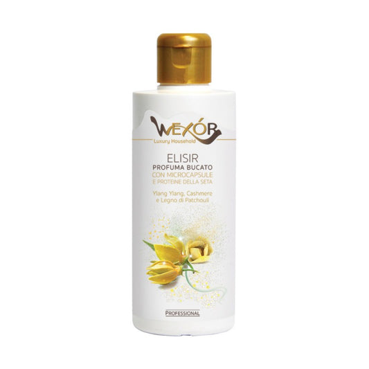 WEXOR ELISIR PROFUMA BUCATO 200ML YLANG YLANG,CASHMERE E LEGNO DI PATCHOULI