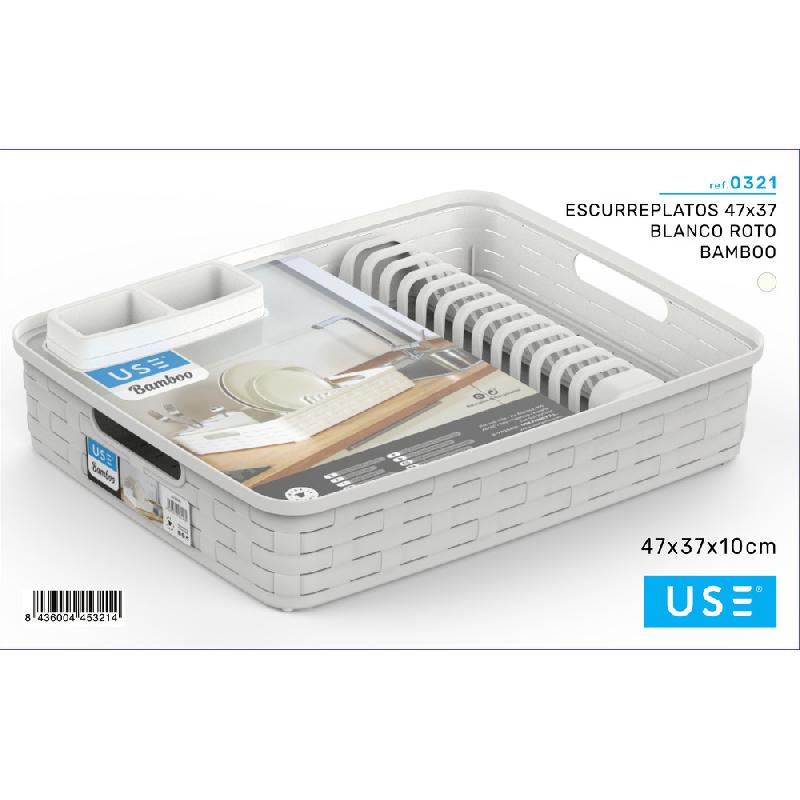 USE BAMBOO SCOLAPIATTI CM.47X37 BIANCO SPORCO