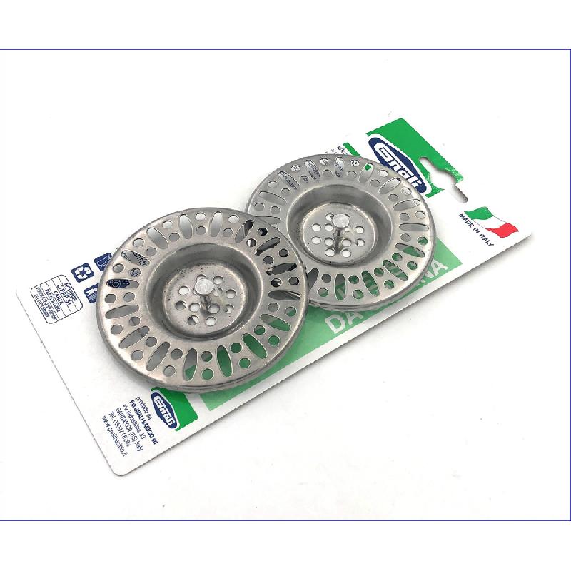 GNALI GRIGLIA LAVELLO INOX CON POMOLO 2PZ