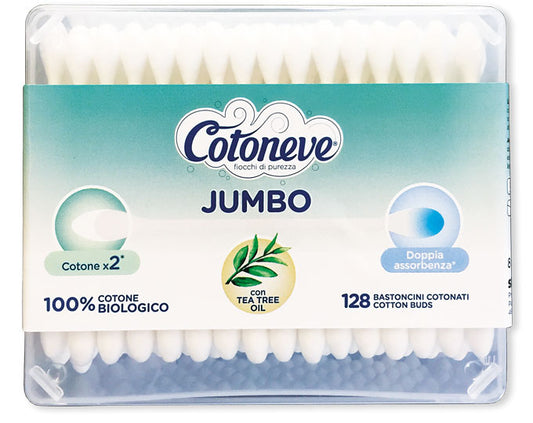 COTONEVE BASTONCINI COTONATI JUMBO TEA TREE OIL X128