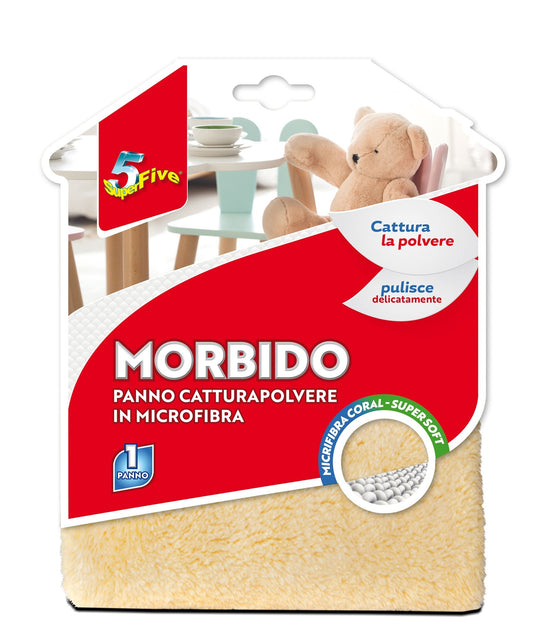 SUPERFIVE MORBIDO PANNO CATTURAPOLVERE IN MICROFIBRA 1 PANNO