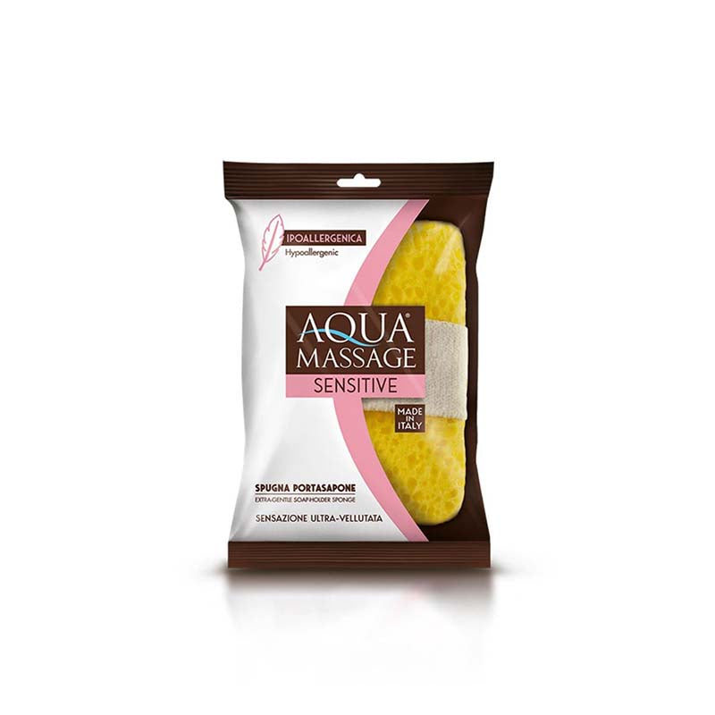 AQUA MASSAGE SENSITIVE SPUGNA PORTASAPONE SENSAZIONE ULTRA-VELLUTATA