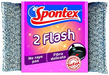 SPONTEX FLASH FIBRA DELICATA X2