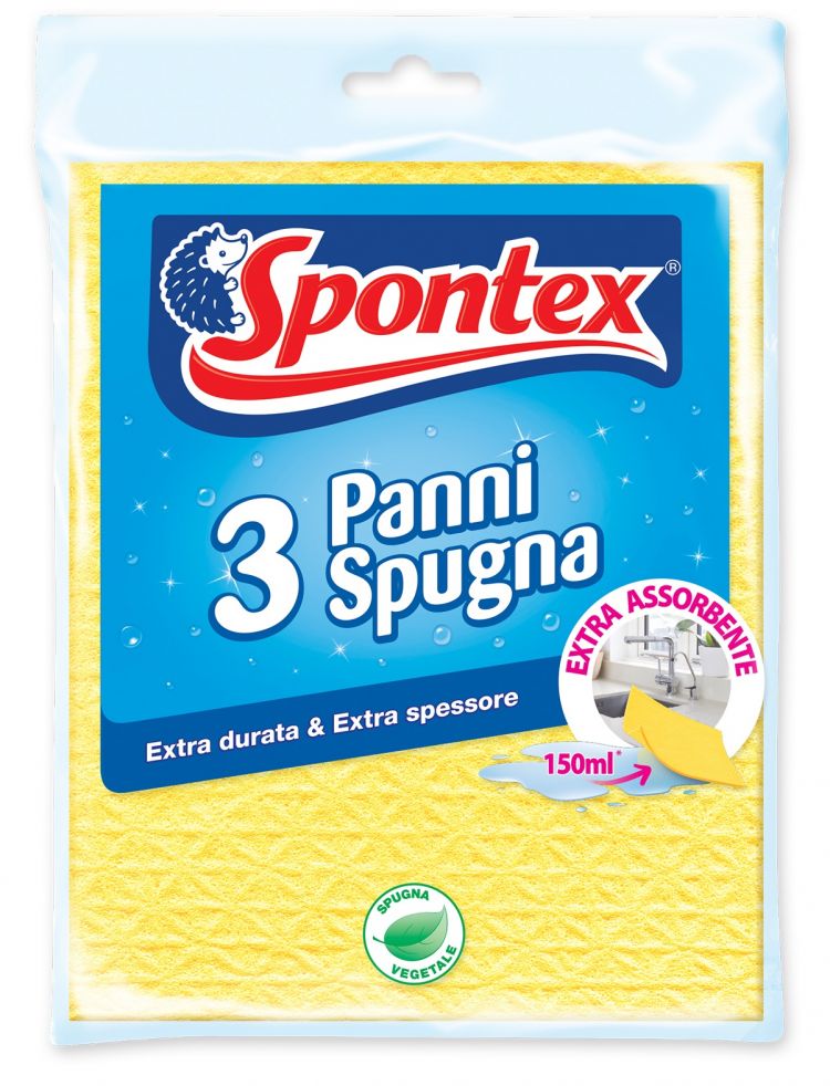 SPONTEX PANNI SPUGNA 3PZ EXTRA ASSORBENTE