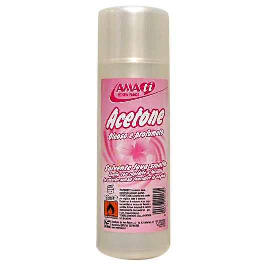 AMACASA AMATI ACETONE OLEOSO E PROFUMATO 125ML SOLVENTE LEVA SMALTO