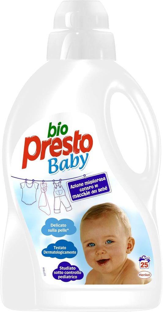 BIO PRESTO BABY DETERSIVO LIQUIDO 1,5L 25 LAVAGGI