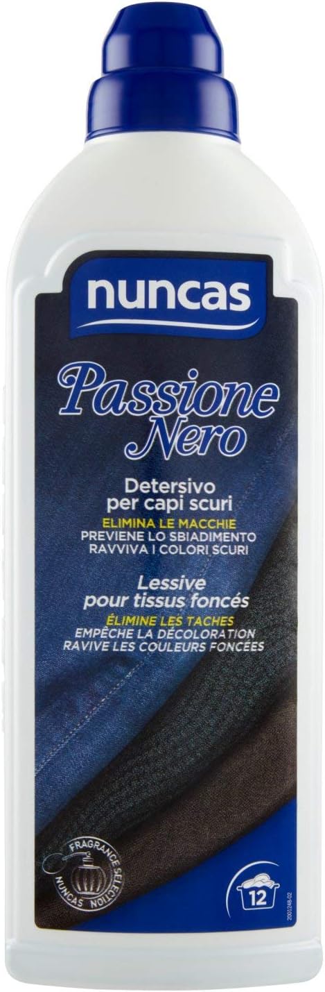 NUNCAS PASSIONE NERO 750ML DETERSIVO PER CAPI SCURI 12 LAVAGGI