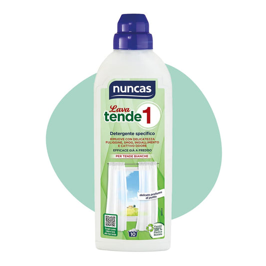 NUNCAS TENDE 1 LAVA DETERGENTE SPECIFICO PER TENDE BIANCHE 10 LAVAGGI 750ML