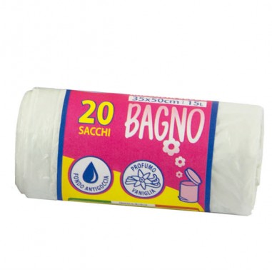 LOGEX 20 SACCHI BAGNO 35X50 15L BIANCO