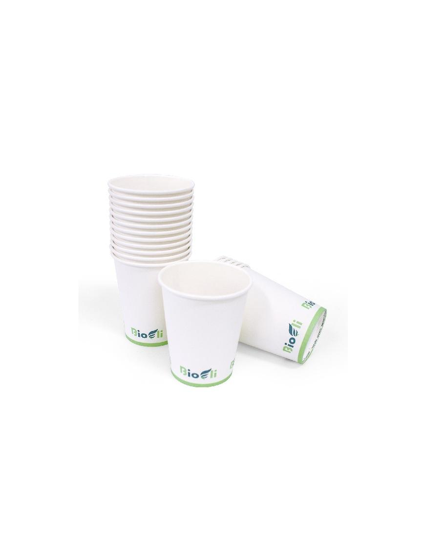 BIOALI 50 BICCHIERI CARTA 240ML BIANCO