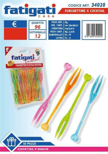 FATIGATI FORCHETTINE PER COCKTAIL 50PZ