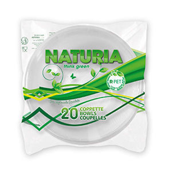 ARISTEA NATURIA R-PET 20 COPPETTE TRASPARENTE 380CC