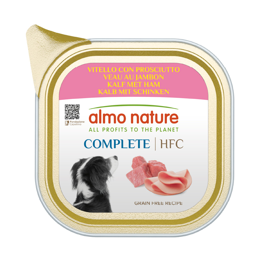 ALMO NATURE COMPLETE HFC CANE 150G VITELLO CON PROSCIUTTO