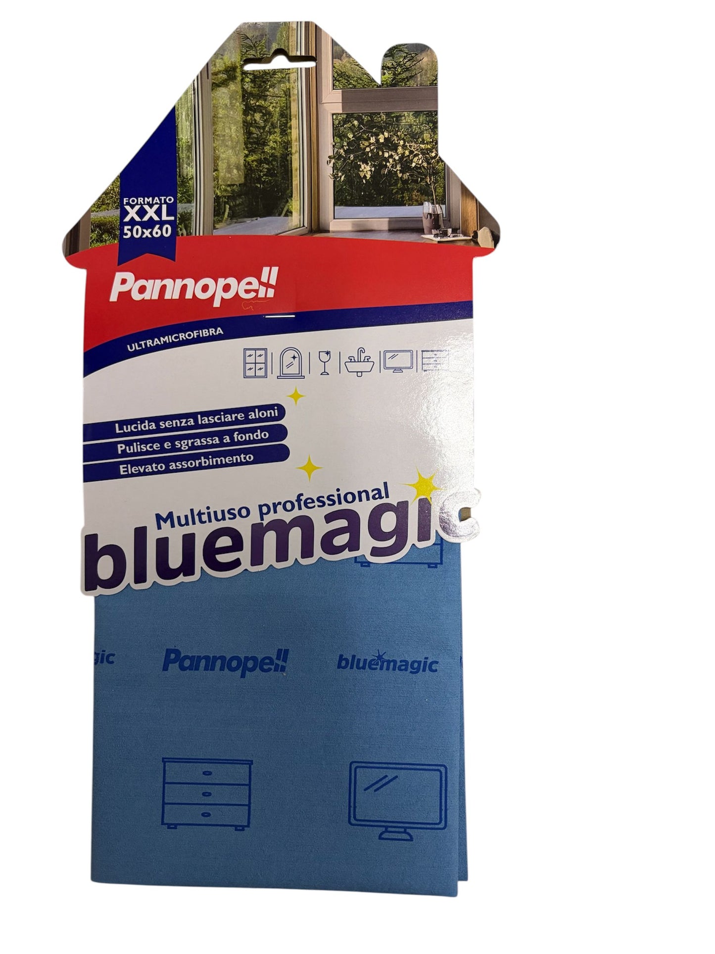EUDOREX PANNOPELL ULTRAMICROFIBRA MULTIUSO PROFESSIONAL BLUEMAGIC XXL CM.50X60