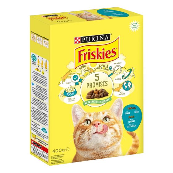 FRISKIES CROCCANTINI 400GR 5 PROMISES GATTI TONNO E VERDURE