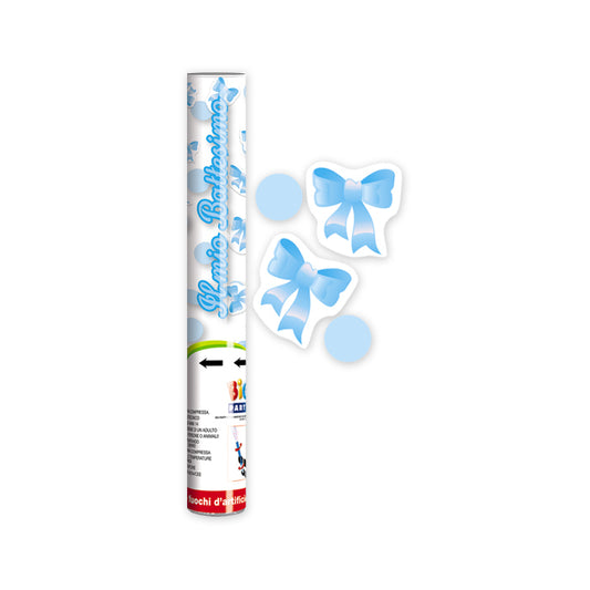 BIG PARTY POPPER 30CM IL MIO BATTESIMO CELESTE