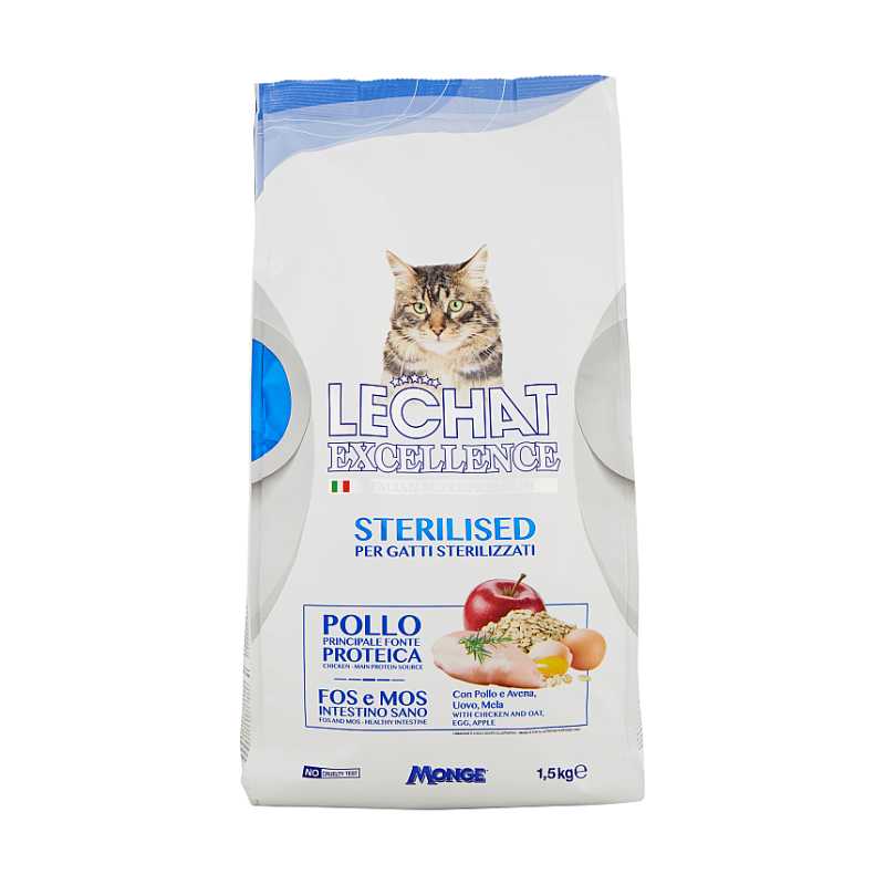 LECHAT EXCELLENCE CROCCANTINI 1,5KG STERILISED POLLO