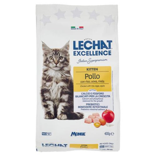 LECHAT EXCELLENCE CROCCANTINI 400GR 0-12 MESI KITTEN POLLO
