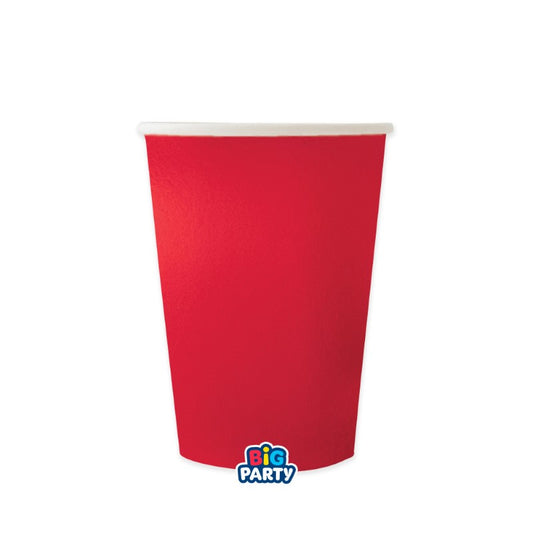 BIG PARTY 6 BICCHIERI CC.250 WAVY ROSSO METAL