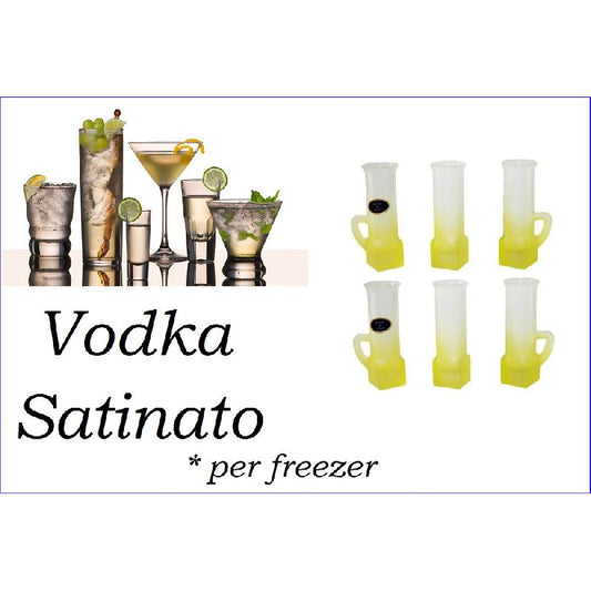 ITALIAN DECOR BICCHIERE LIQUORE SATINATO GIALLO PER FREEZER 21/02/0028