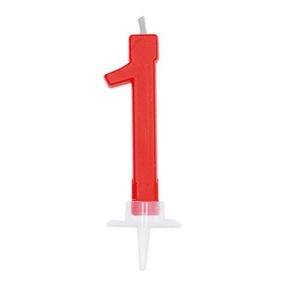 BIG PARTY CANDELA ITALIC ROSSA 1 CM.7