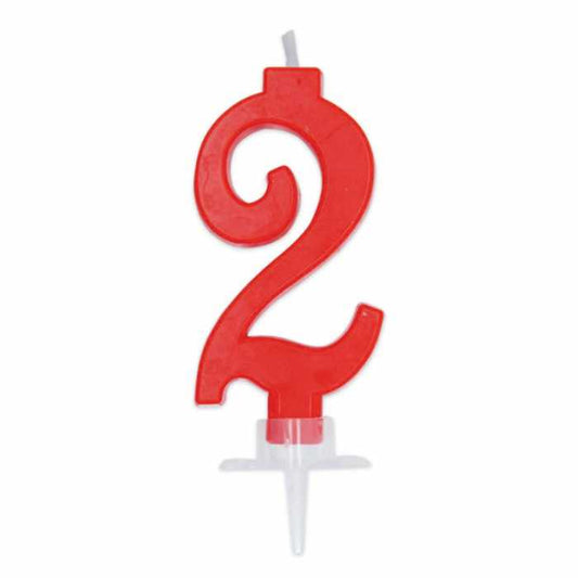 BIG PARTY CANDELA ITALIC ROSSA 2 CM.7