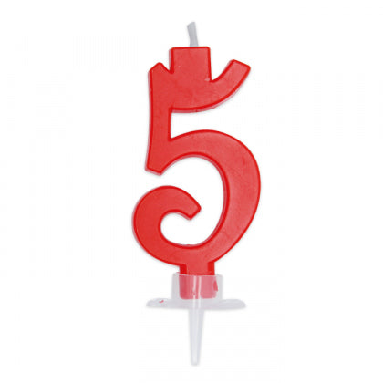 BIG PARTY CANDELA ITALIC ROSSA 5 CM.7