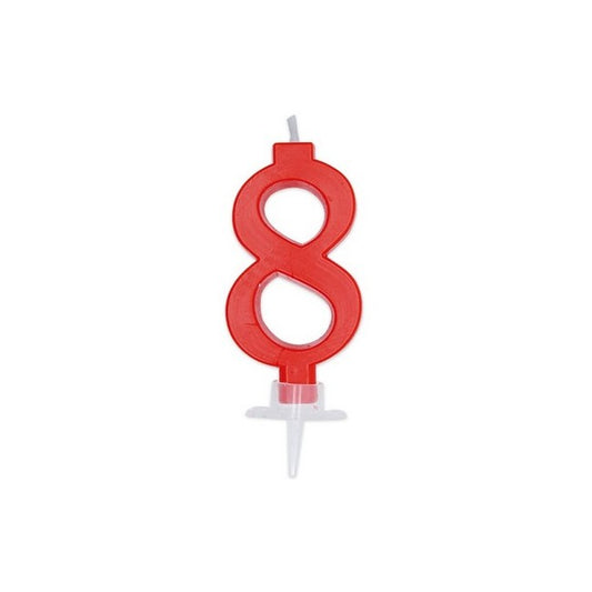 BIG PARTY CANDELA ITALIC ROSSA 8 CM.7