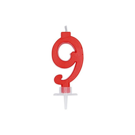 BIG PARTY CANDELA ITALIC ROSSA 9 CM.7