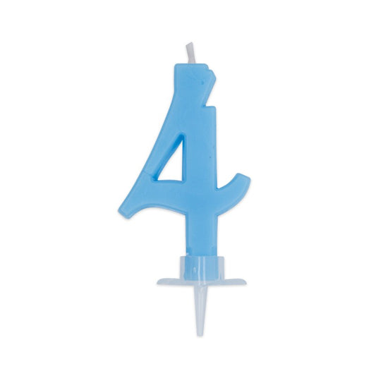 BIG PARTY CANDELA ITALIC CELESTE 4 CM.7