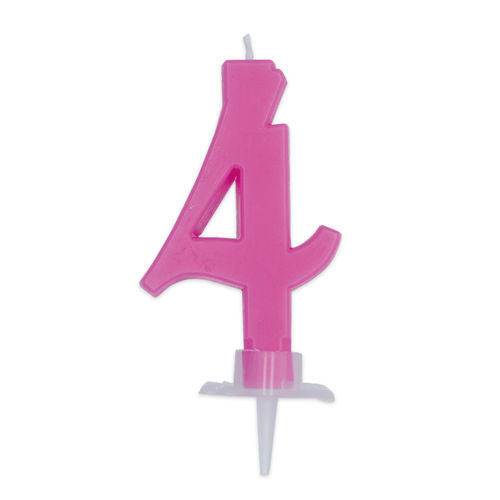 BIG PARTY CANDELA ITALIC FUXIA 4 CM.7