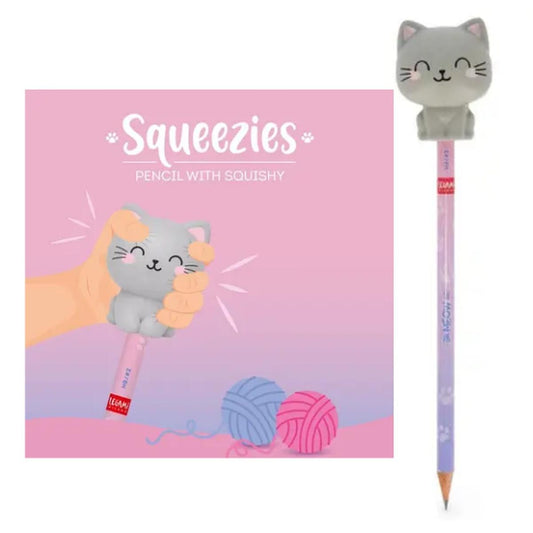 LEGAMI MILANO SQUEEZIES MATITA CON ANTISTRESS KITTY