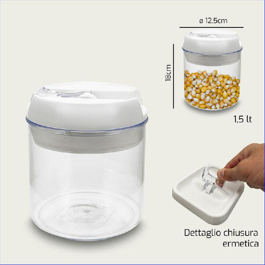 ARCA CONTENITORE ERMETICO CM.12,5X12,5X18H 1212