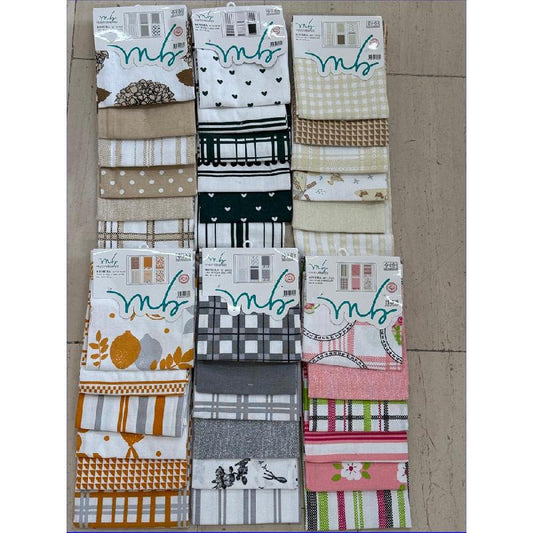 MASTRO BIANCO SET 6 STROFINACCI KIMERA DECORI ASSORTITI