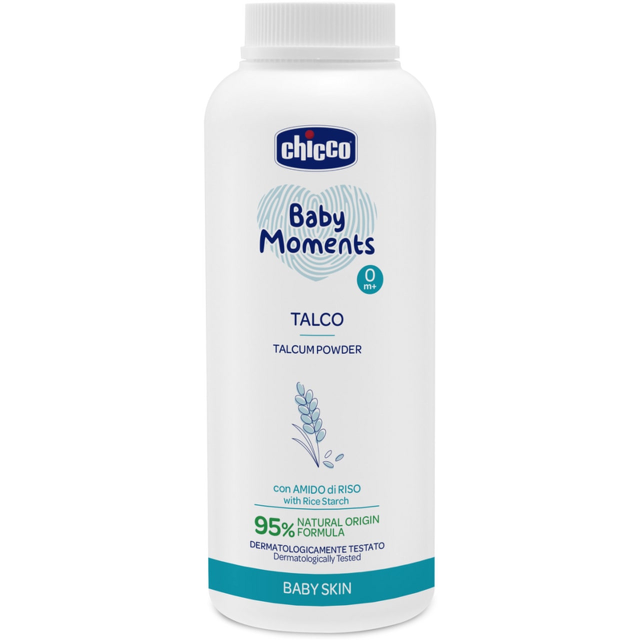 CHICCO BABY MOMENTS TALCO 0M+ 150G CON AMIDO DI RISO