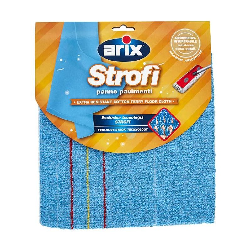 ARIX STROFI' PANNO PAVIMENTI IN SPUGNA DI COTONE CM.50X60