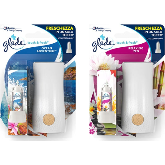 GLADE MICROSPRAY TOUCH&FRESH KIT OCEAN ADVENTURE/RELAXING ZEN