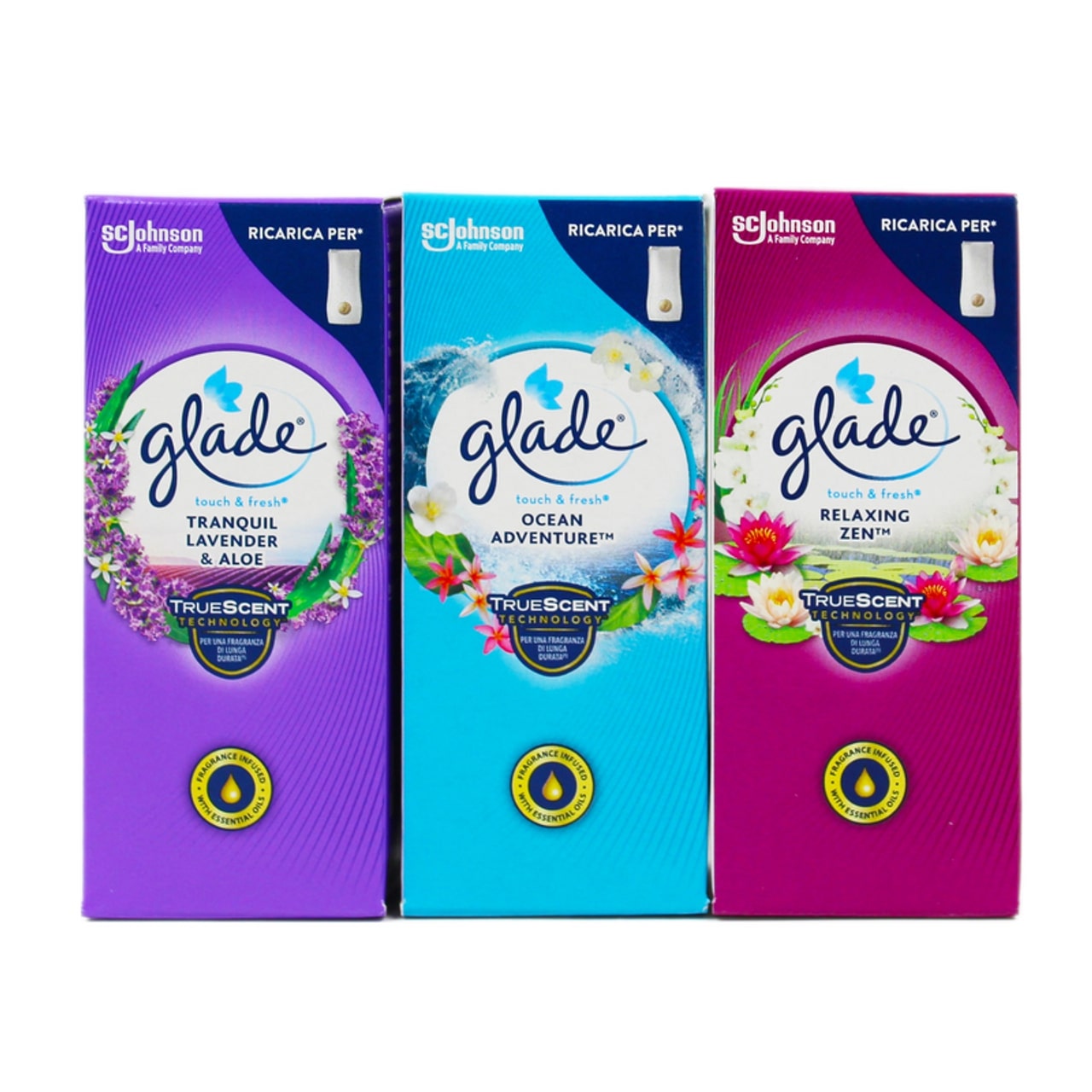 GLADE MICROSPRAY TOUCH&FRESH RICARICA 10ML MIX 1 ASSORTITA