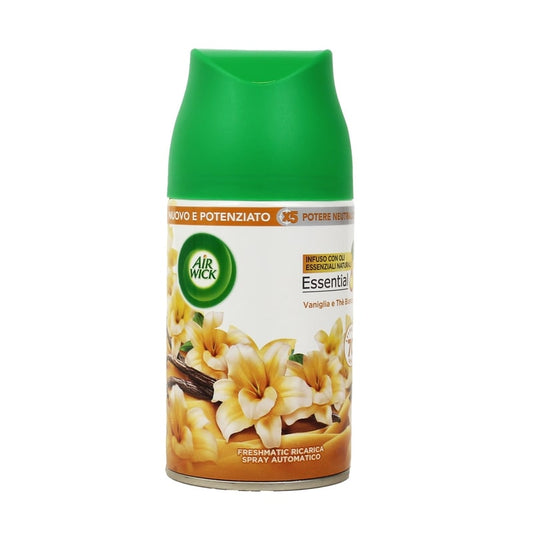 AIR WICK FRESHMATIC RICARICA 250ML VANIGLIA E THE BIANCO