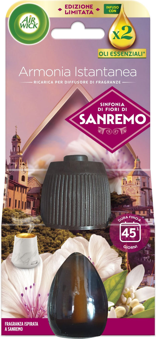 AIR WICK RICARICA AMPOLLA CON OLI ESSENZIALI SINFONIA DI FIORI DI SANREMO 45GG