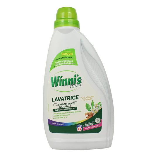 WINNI'S LAVATRICE LIQUIDO 1,125L 25LAV. CAPI COLORATI FIORI D'ARANCIO E SANDALO