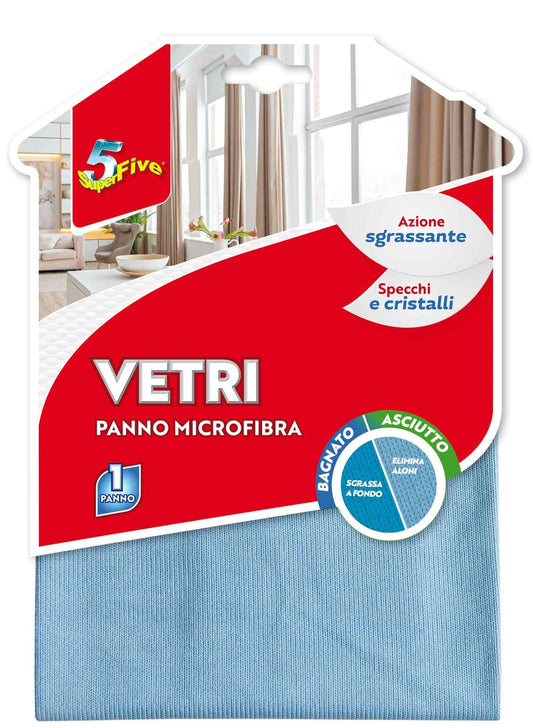 SUPERFIVE VETRI PANNO MICROFIBRA 1 PANNO