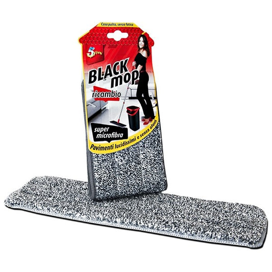 SUPERFIVE BLACK MOP RICAMBIO SUPER MICROFIBRA