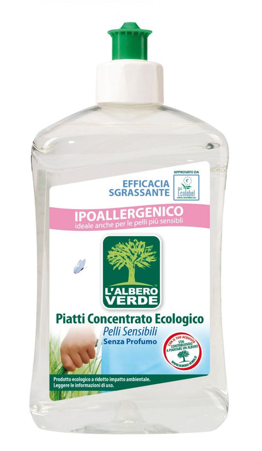 L'ALBERO VERDE PIATTI CONCENTRATO 500ML PELLI SENSIBILI SENZA PROFUMO