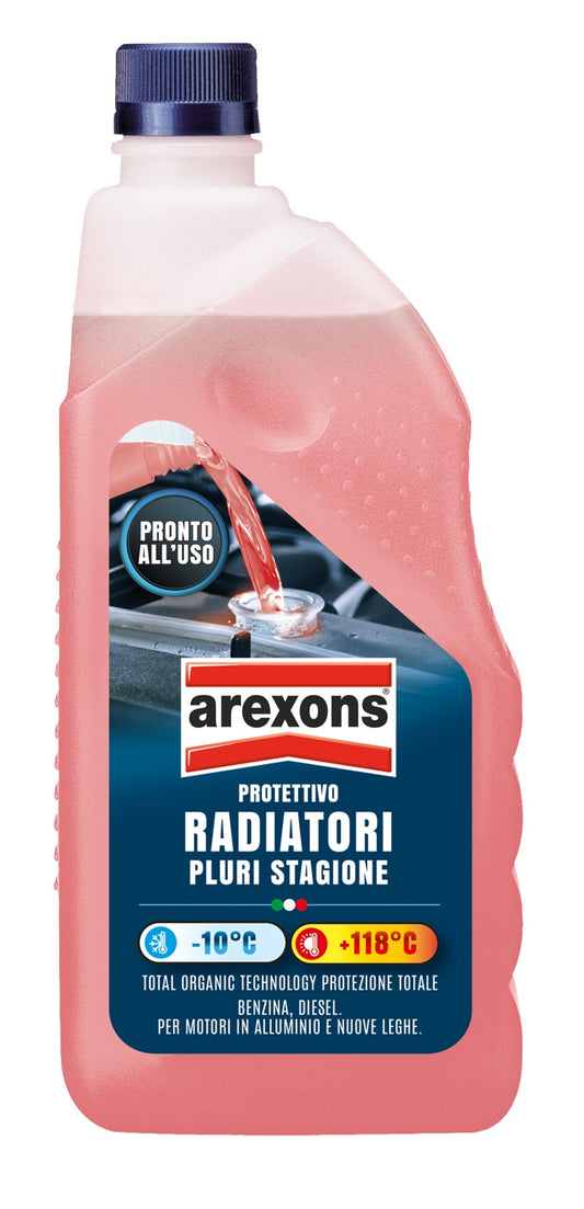 AREXONS PROTETTIVO RADIATORI PLURI STAGIONE -10 +118 BENZINA-DIESEL PRONTO ALL'USO 1L
