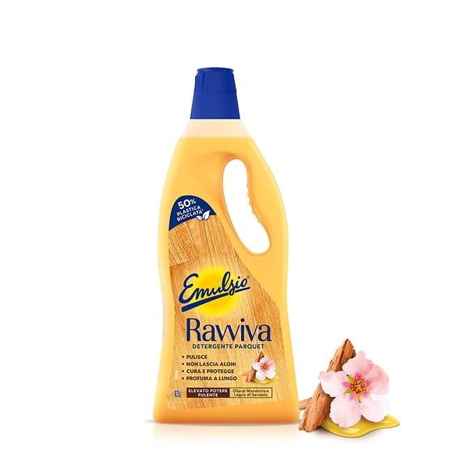 EMULSIO RAVVIVA DETERGENTE PARQUET 750ML OLIO DI MANDORLA E LEGNO DI SANDALO